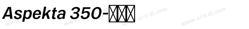 Aspekta 350字体转换